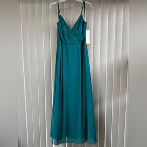 Bill Levkoff Teal Bridesmaid/Prom Dress style 7035
